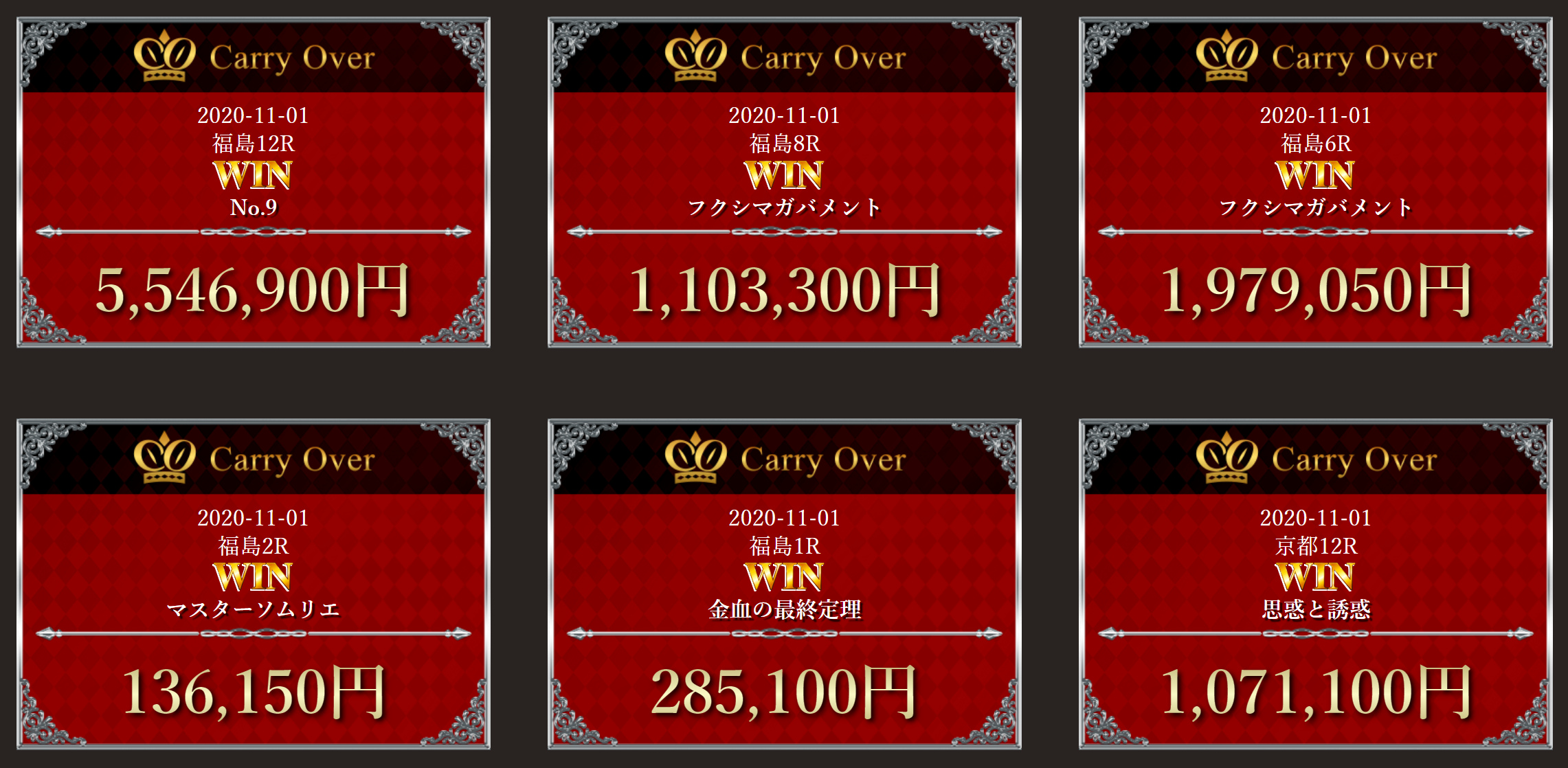 Carryover キャリーオーバー を検証 口コミ紹介 負け分を取り返せ